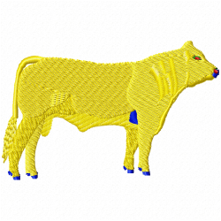 Cows Embroidery Design 6 Cows Embroidery Design 6